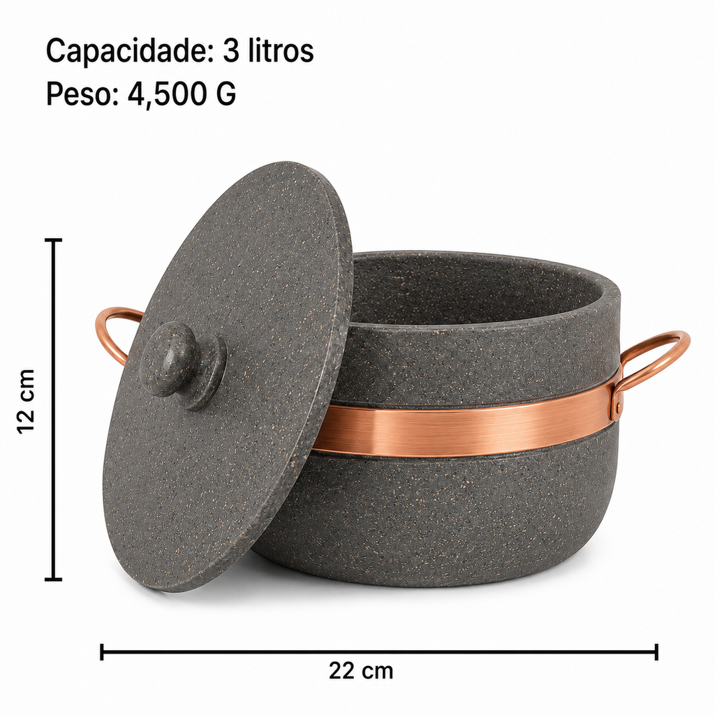 Conjunto de Panelas de Pedra Osmenino