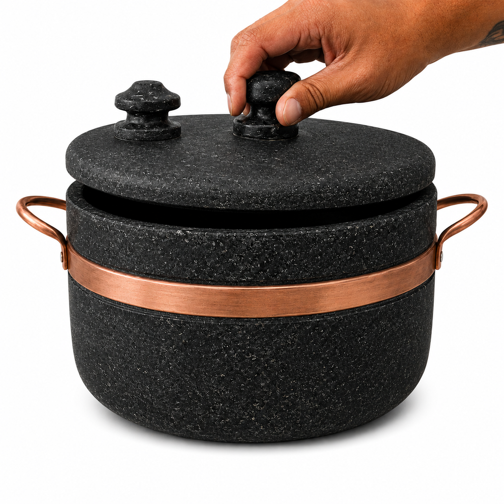 Conjunto de Panelas de Pedra – Cozinha Versátil