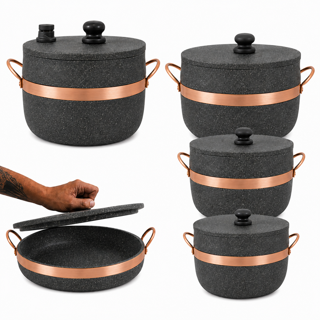 Conjunto de Panelas de Pedra Osmenino