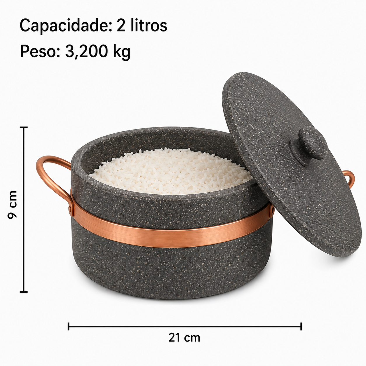 Conjunto de Panelas de Pedra Osmenino