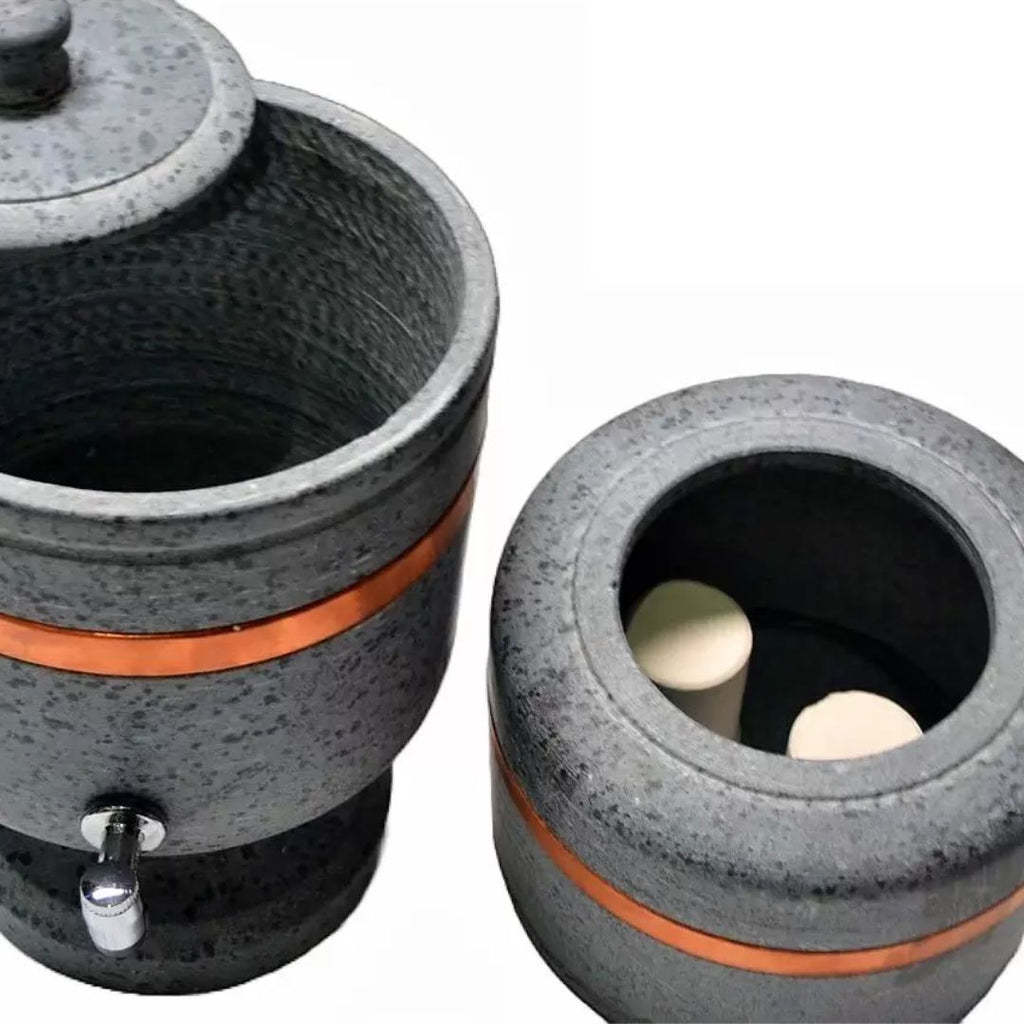 Filtro de Água de Pedra-Sabão de Luxo 10L com Cobre Puro