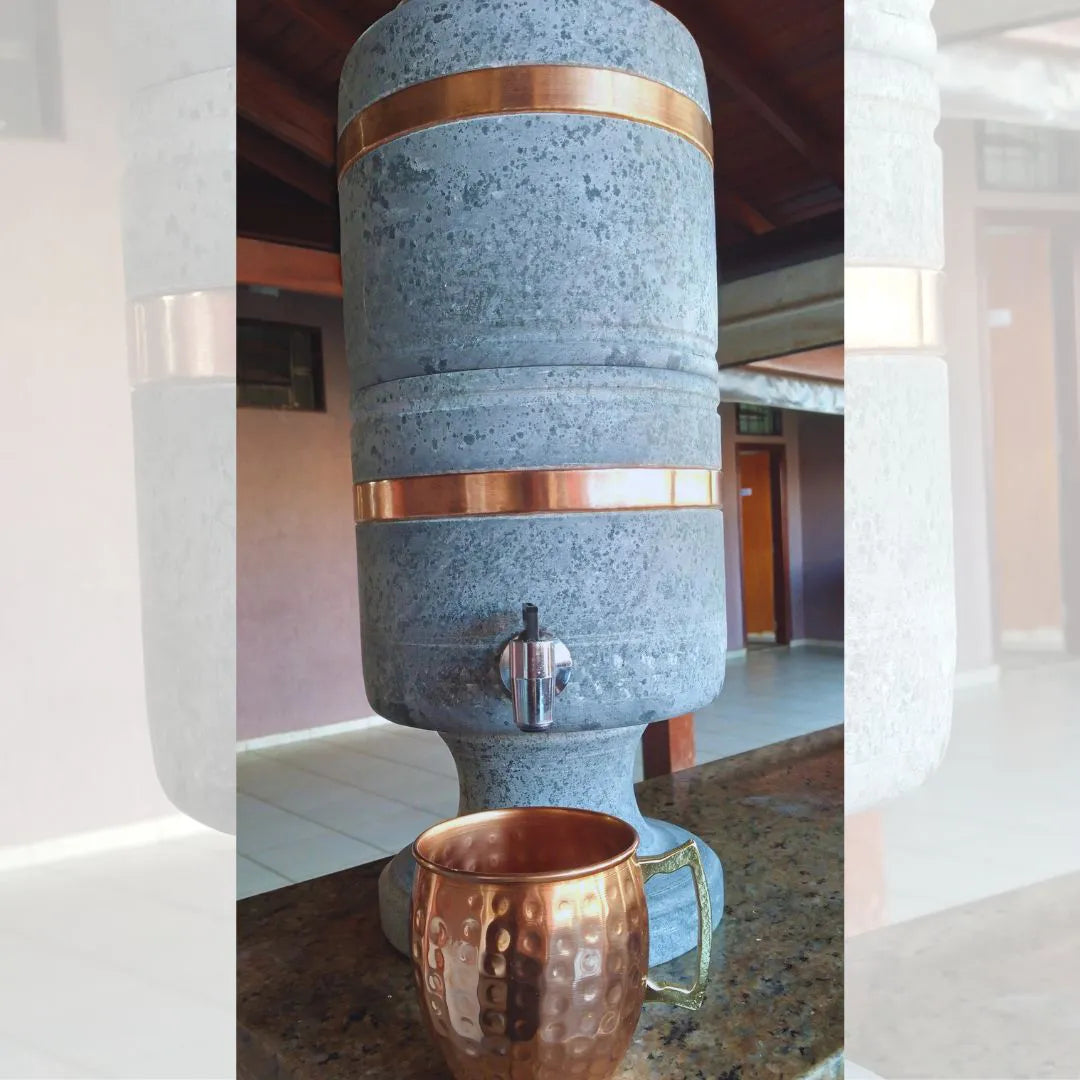 Filtro de Água de Pedra-Sabão de Luxo 10L com Cobre Puro