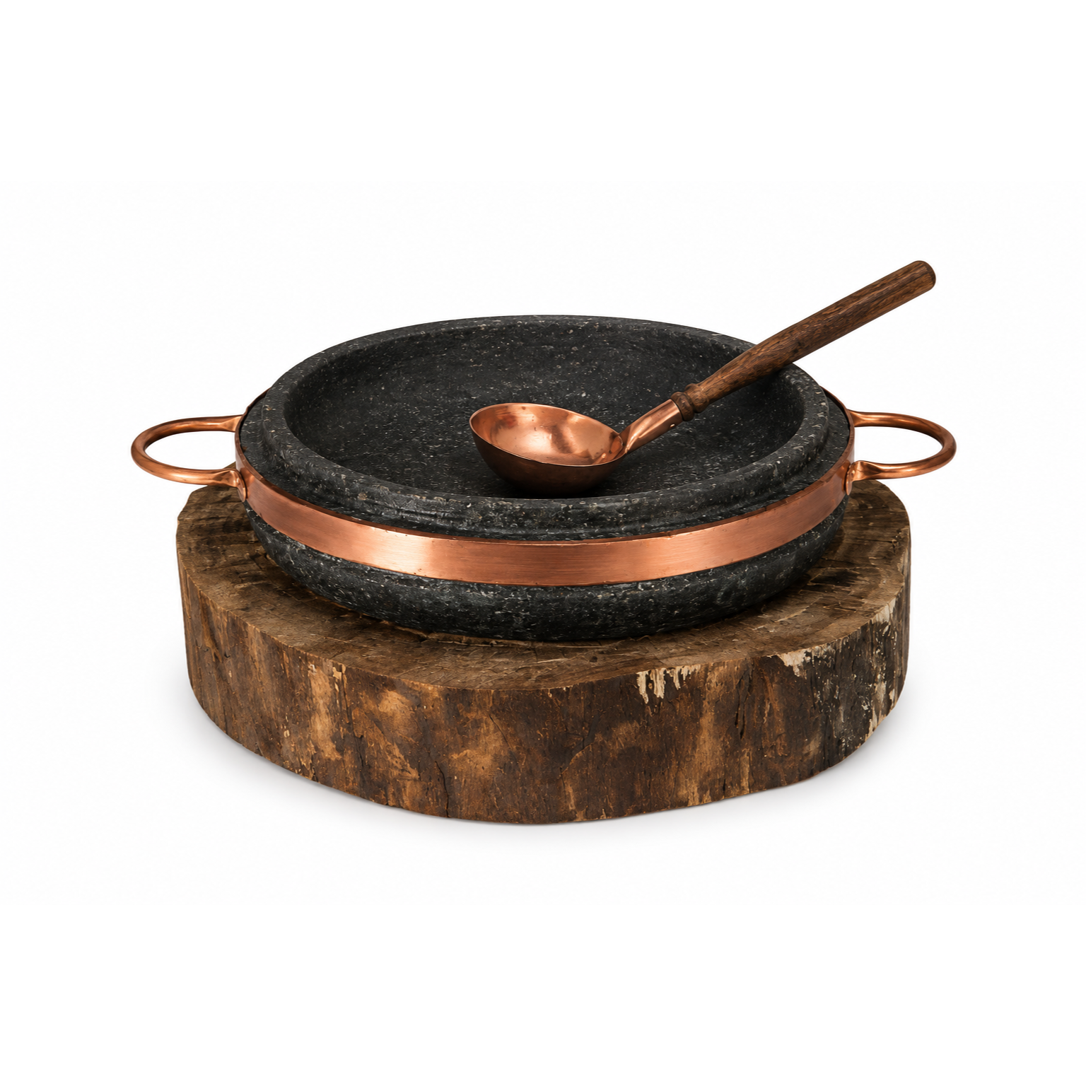 Panela Holandesa de Pedra-Sabão 2 em 1