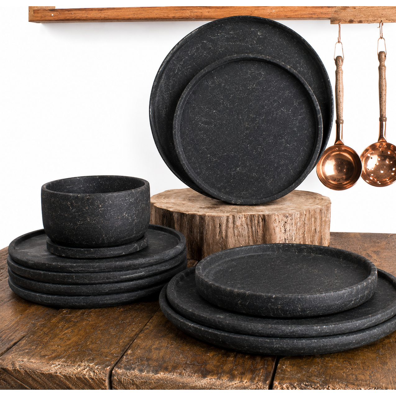Conjunto de Jantar de Pedra-Sabão (8 lugares)