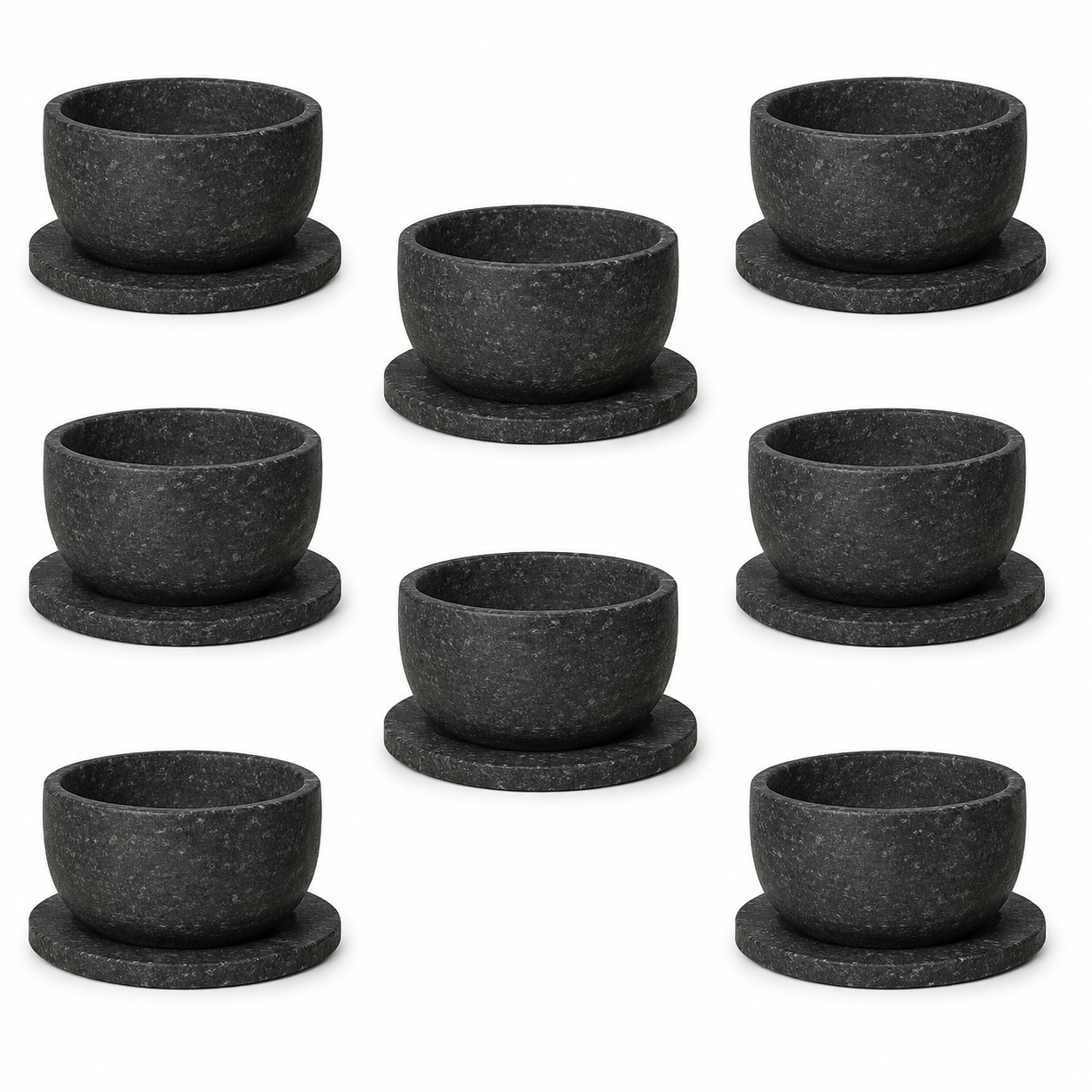 8 Tigelas de Pedra-Sabão 500 ML – Com Pires