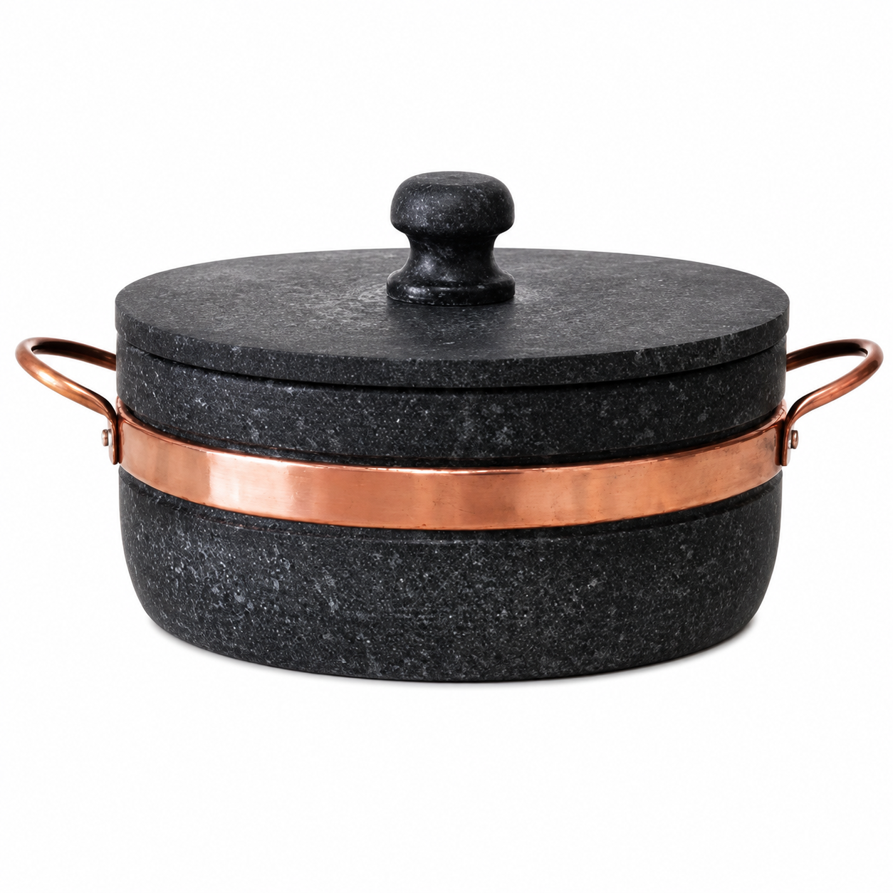 Conjunto Completo de Panelas de Pedra – 5 Peças + Pilão
