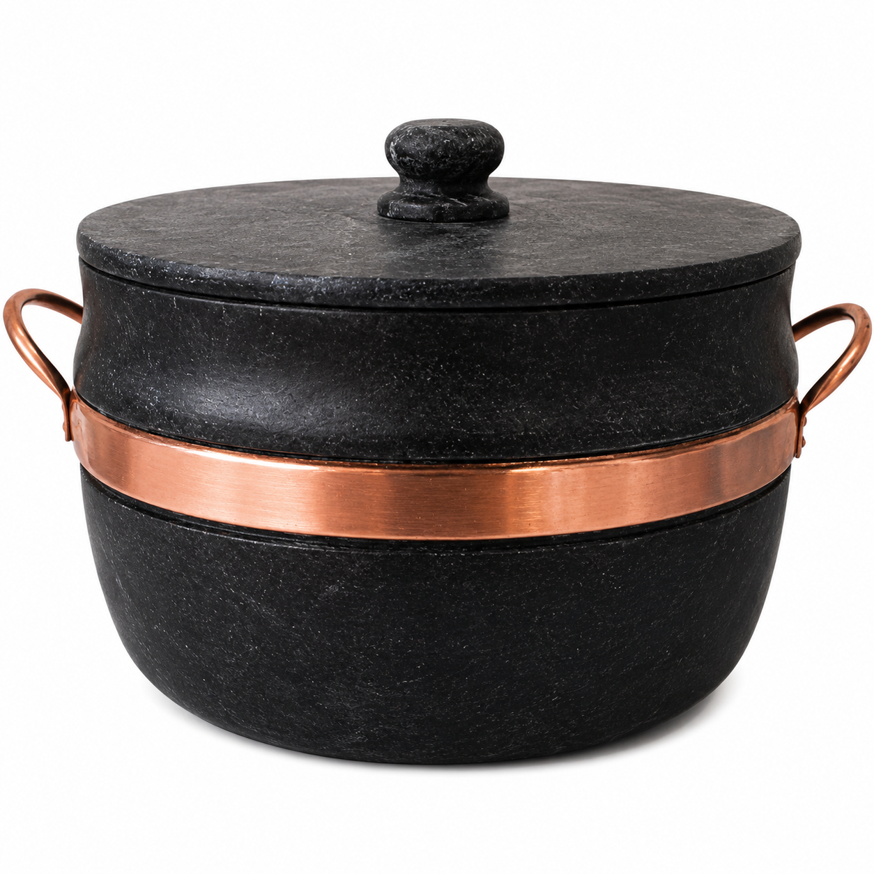 Conjunto de 3 Panelas de Pedra + Panela de Pressão - 5 litros